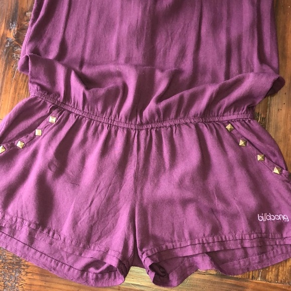 Billabong burgundy short romper size small - Picture 6 of 9